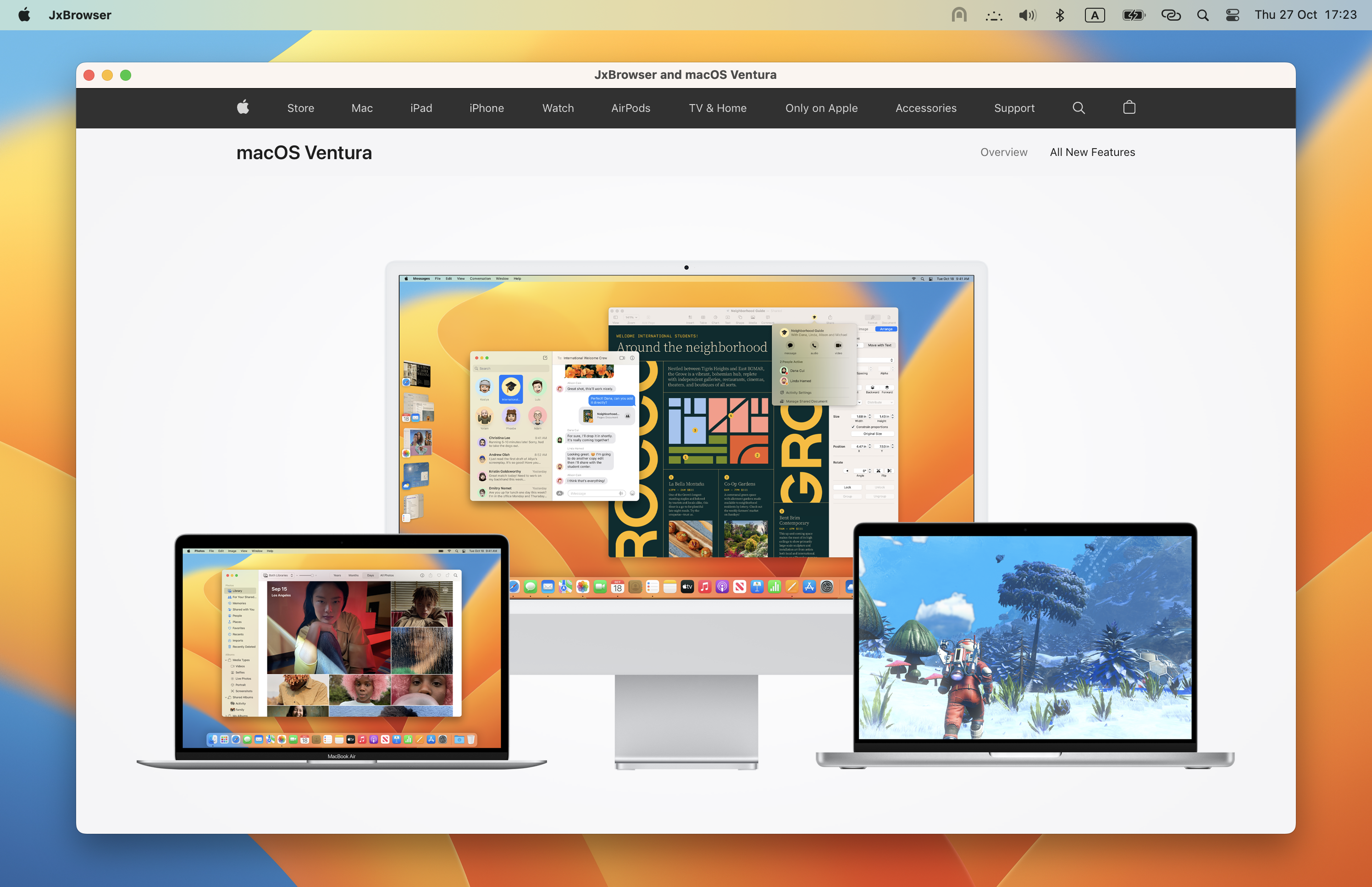 JxBrowser and macOS Ventura